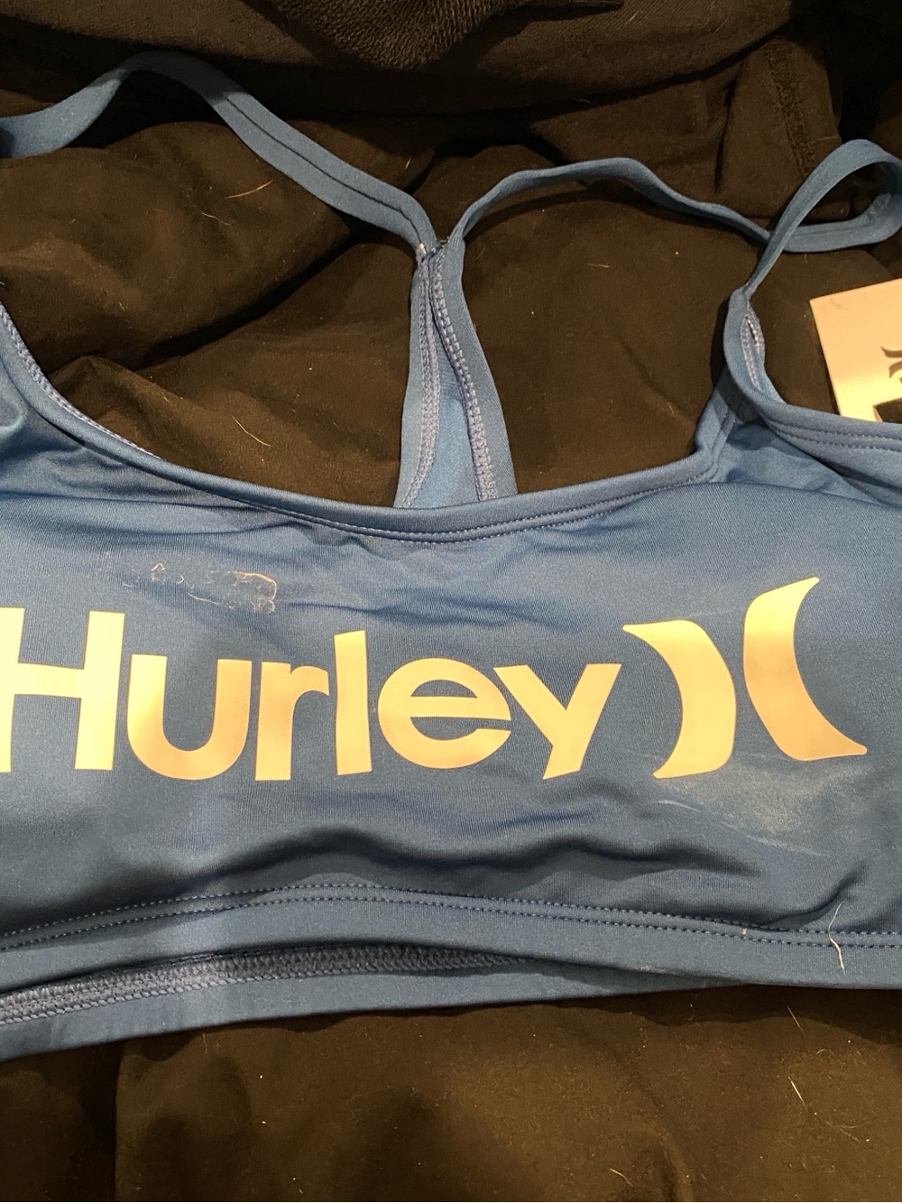 Bralette, Swim Hurley Light Blue Logo Sports
